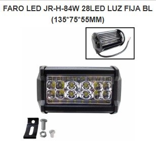 BARRA LED  JR-H-84W 28LED LUZ FIJA BL (135*75*55MM)
