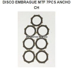 DISCO EMBRAGUE MTF 7PCS ANCHO